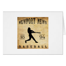1894 Newport News Virginia Baseball Greeting Card