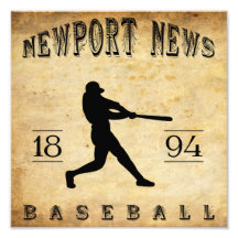 1894 Newport News Virginia Baseball Photographic Print