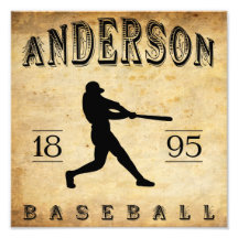 1895 Anderson Indiana Baseball Photo Art