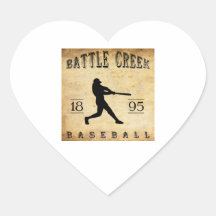 1895 Battle Creek Michigan Baseball Sticker