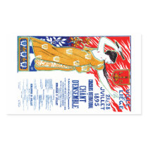 1895 Choral Music Poster Rectangle Sticker