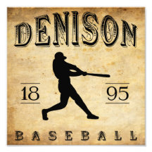 1895 Denison Ohio Baseball Art Photo