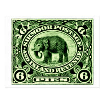 1895 Indian Princely States Elephant Postcards
