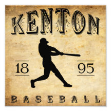 1895 Kenton Ohio Baseball Photo Art