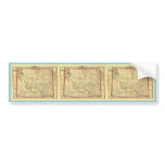1895 Wyoming Map Bumper Stickers