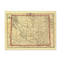 1895 Wyoming Map postcards