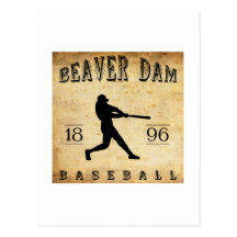 1896 Beaver Dam Wisconsin Baseball Postcards