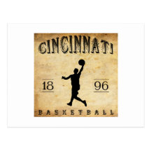 1896 Cincinnati Ohio Basketball Postcards