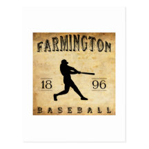 1896 Farmington New York Baseball Postcard