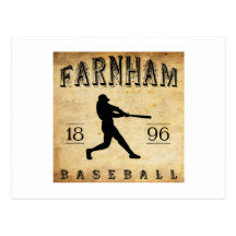 1896 Farnham Quebec Canada Baseball Postcard