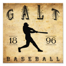 1896 Galt Ontario Canada Baseball Photographic Print