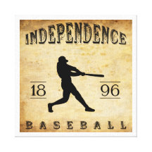 1896 Independence Kansas Baseball Canvas Prints