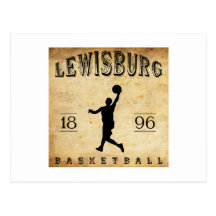 1896 Lewisburg Pennsylvania Basketball Post Card
