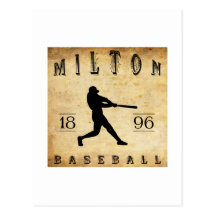 1896 Milton Pennsylvania Baseball Post Card