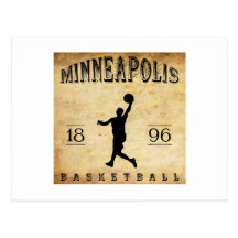 1896 Minneapolis Minnesota Basketball Post Card