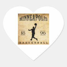 1896 Minneapolis Minnesota Basketball Stickers
