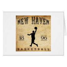 1896 New Haven Connecticut Basketball Card