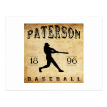 1896 Paterson New Jersey Baseball Post Card
