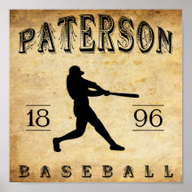 1896 Paterson New Jersey Baseball Posters