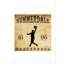 1896 Summerdale Pennsylvania Basketball Postcard