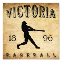 1896 Victoria British Columbia Canada Baseball Photographic Print