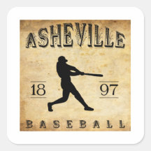 1897 Asheville North Carolina Baseball Sticker