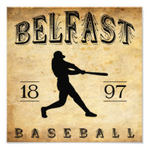 1897 Belfast Maine Baseball Photo