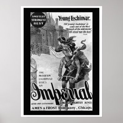 1897 Imperial Bicycle Advertising Poster by MyOtherPlanet