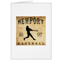 1897 Newport Rhode Island Baseball Greeting Card