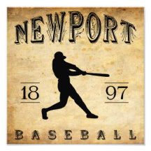 1897 Newport Rhode Island Baseball Photo Art