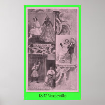 1897 Vaudeville Acts Poster