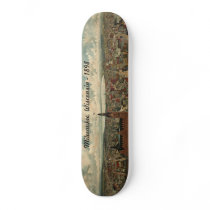 1898 Milwaukee, WI Birds Eye View Skateboard