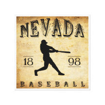 1898 Nevada Missouri Baseball Gallery Wrapped Canvas