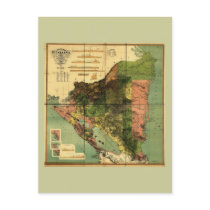 1898 Official Map of Nicaragua