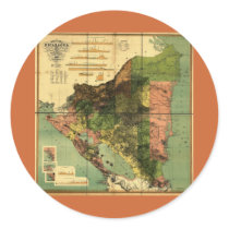 1898 Official Map of Nicaragua