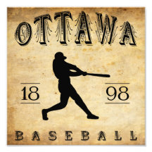 1898 Ottawa Ontario Canada Baseball Photograph