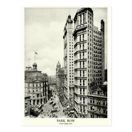 1898 Park Row, New York City Postcard