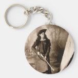 1898 Photo of Miss Annie Oakley Holding a Rifle Key Chain
