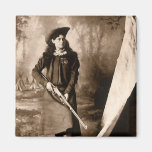 1898 Photo of Miss Annie Oakley Holding a Rifle Magnets