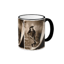 1898 Photo of Miss Annie Oakley Holding a Rifle Coffee Mugs