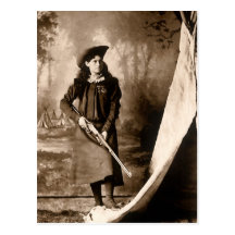 1898 Photo of Miss Annie Oakley Holding a Rifle Post Cards