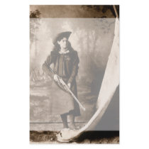 1898 Portrait of Miss Annie Oakley Holding a Rifle Personalized Stationery