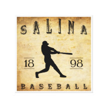 1898 Salina Kansas Baseball Canvas Prints