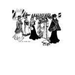 1899 French Autumn Fashions & Doggie T-Shirt