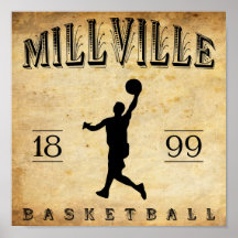 1899 Millville New Jersey Basketball Print