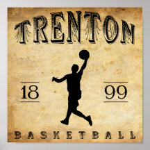 1899 Trenton New Jersey Basketball Poster
