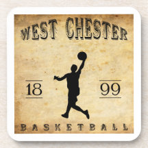 1899 West Chester Pennsylvania Basketball Beverage Coaster