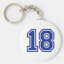 18 - Eighteen Keychain