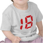 18 eighteen red alarm clock digital number