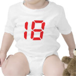 18 eighteen red alarm clock digital number